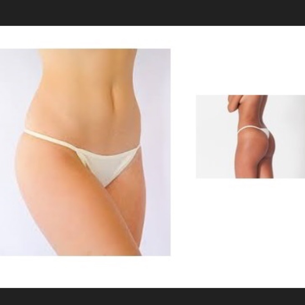 American Apparel Baby Rib Thong Panty Underwear